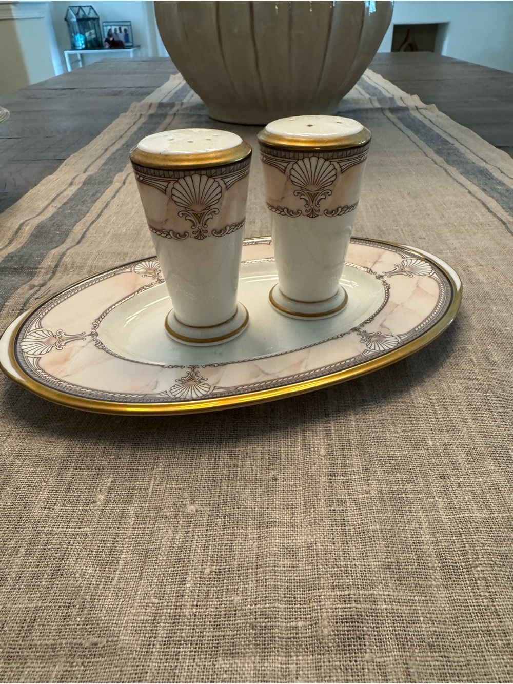 Noritake Pacific Majesty Set. Butter dish and s&p.
